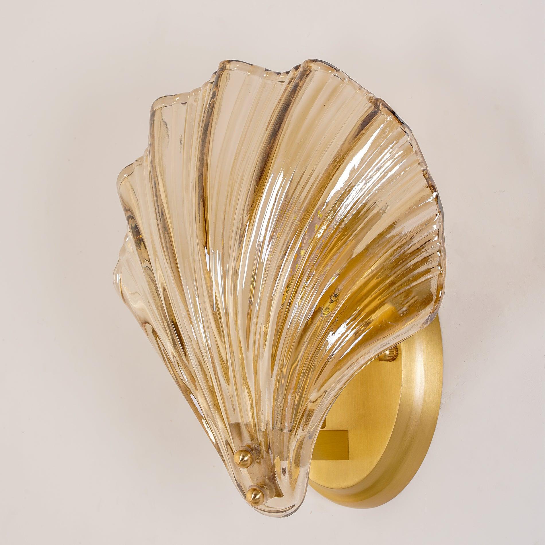ShellGlow Væglampe | Muslingeformet LED-Lampe med Kystnær Elegance