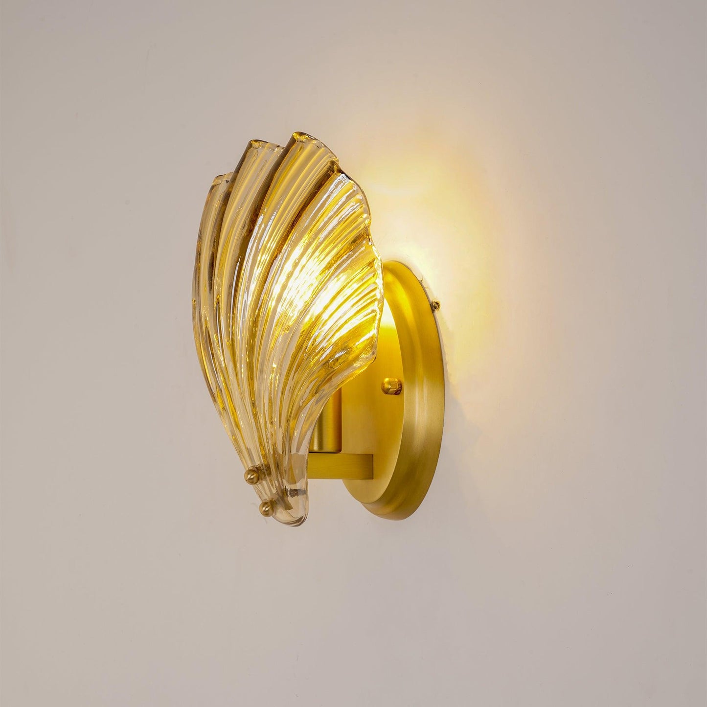 ShellGlow Væglampe | Muslingeformet LED-Lampe med Kystnær Elegance