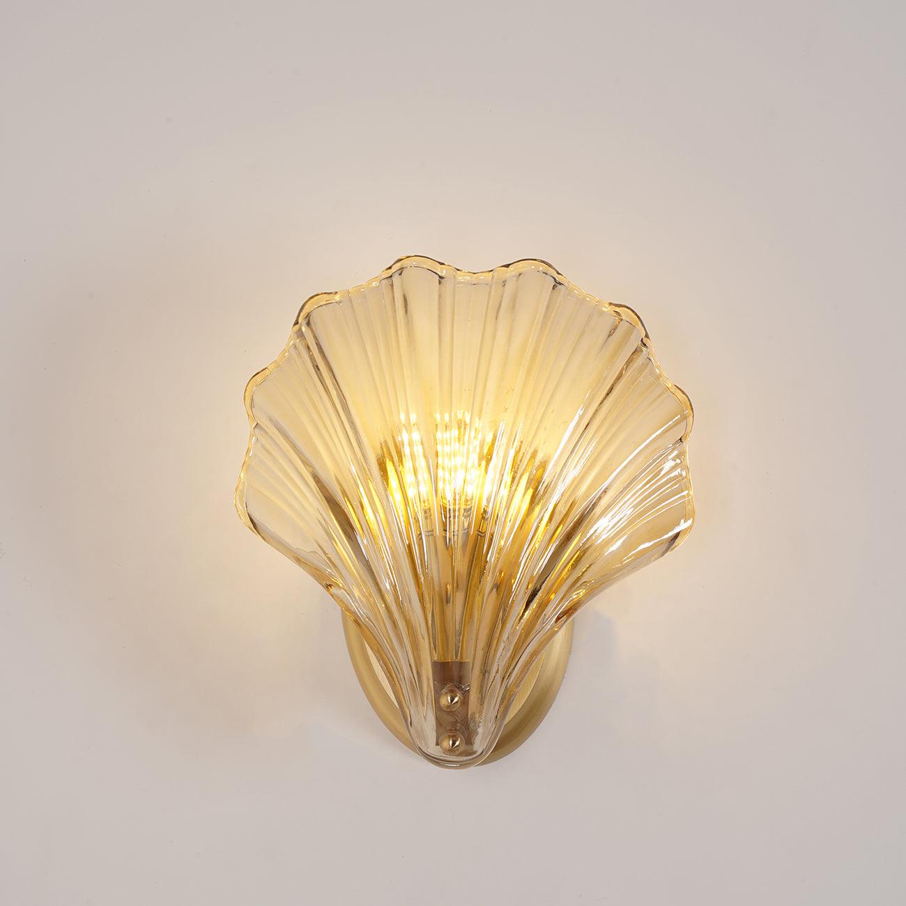 ShellGlow Væglampe | Muslingeformet LED-Lampe med Kystnær Elegance
