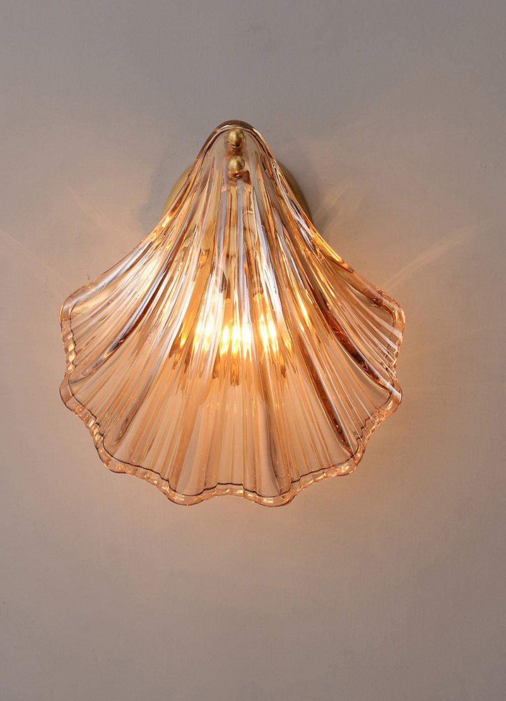 ShellGlow Væglampe | Muslingeformet LED-Lampe med Kystnær Elegance