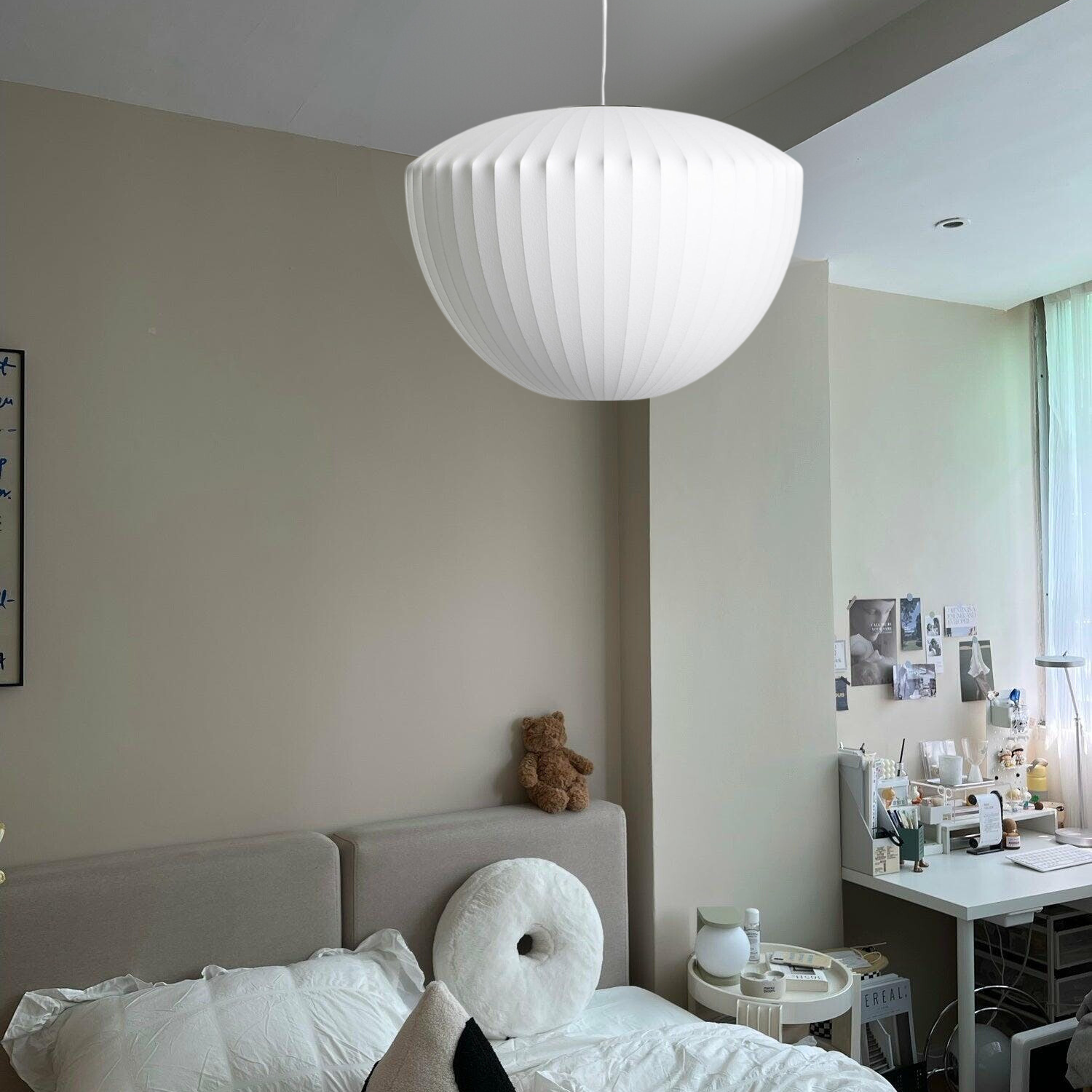 SleekGlobe | Glass Pendant Lamp for Modern Elegance