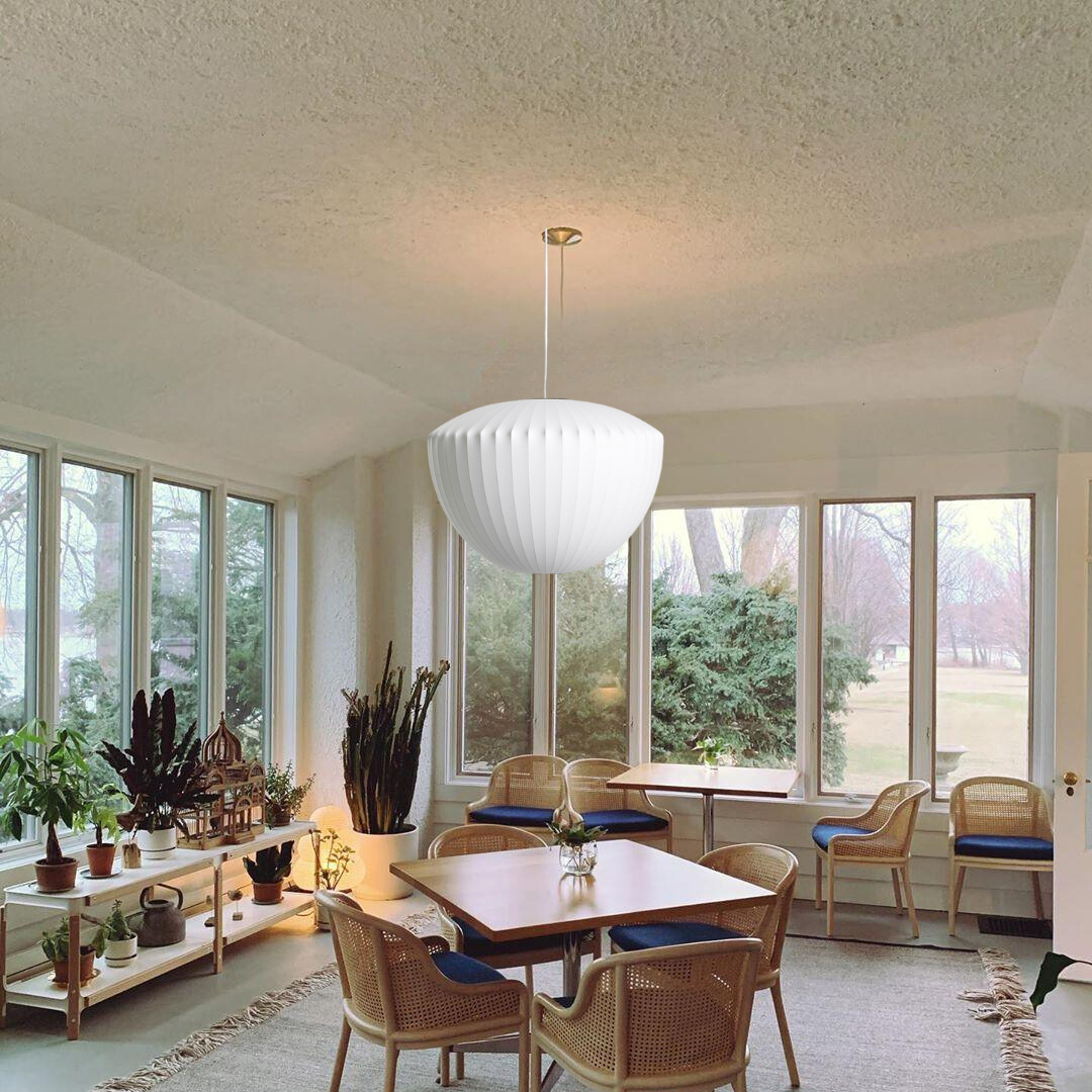 SleekGlobe | Glass Pendant Lamp for Modern Elegance