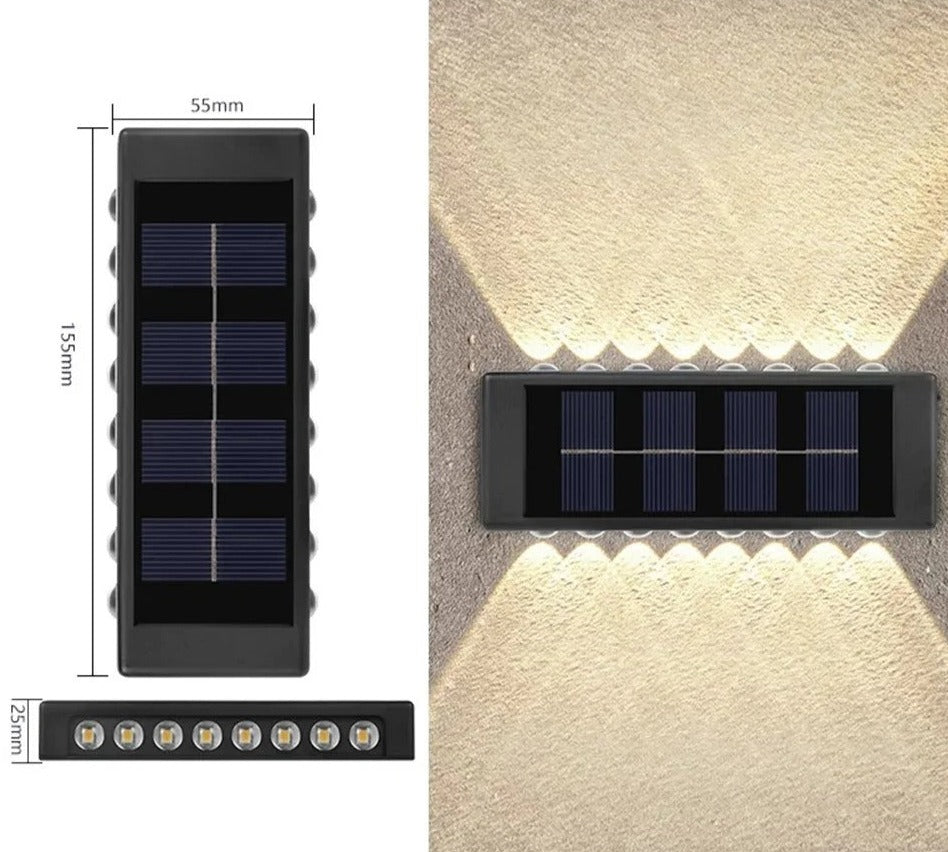 SolGlow™ | Retro & Elegant Udendørs Væglampe
