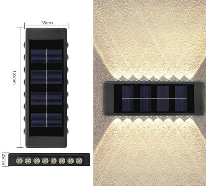 SolGlow™ | Retro & Elegant Udendørs Væglampe