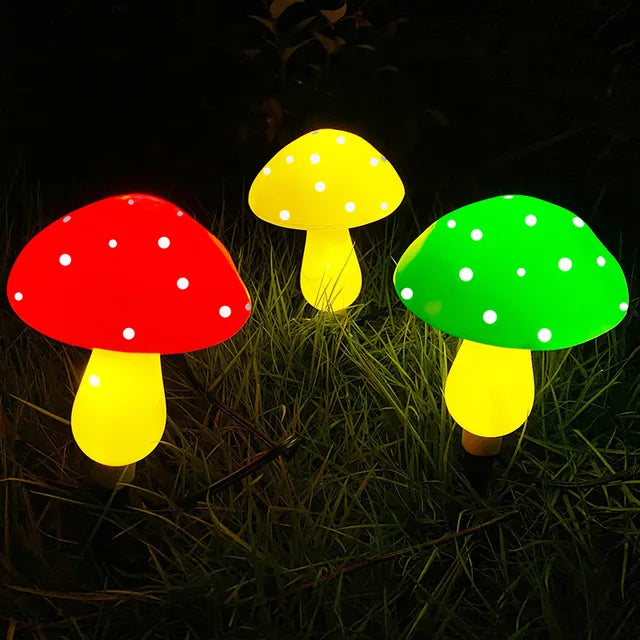 MushroomGlow | Solcelledrevet Havelampe