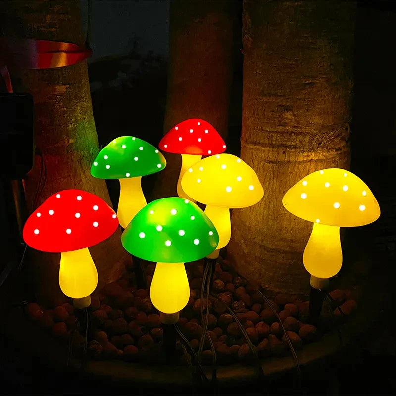 MushroomGlow | Solcelledrevet Havelampe