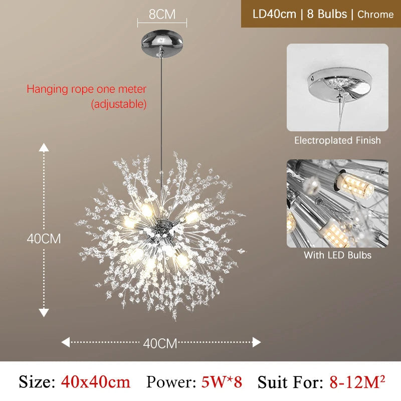 SparklingLight | Funklende Blomster Loftlampe