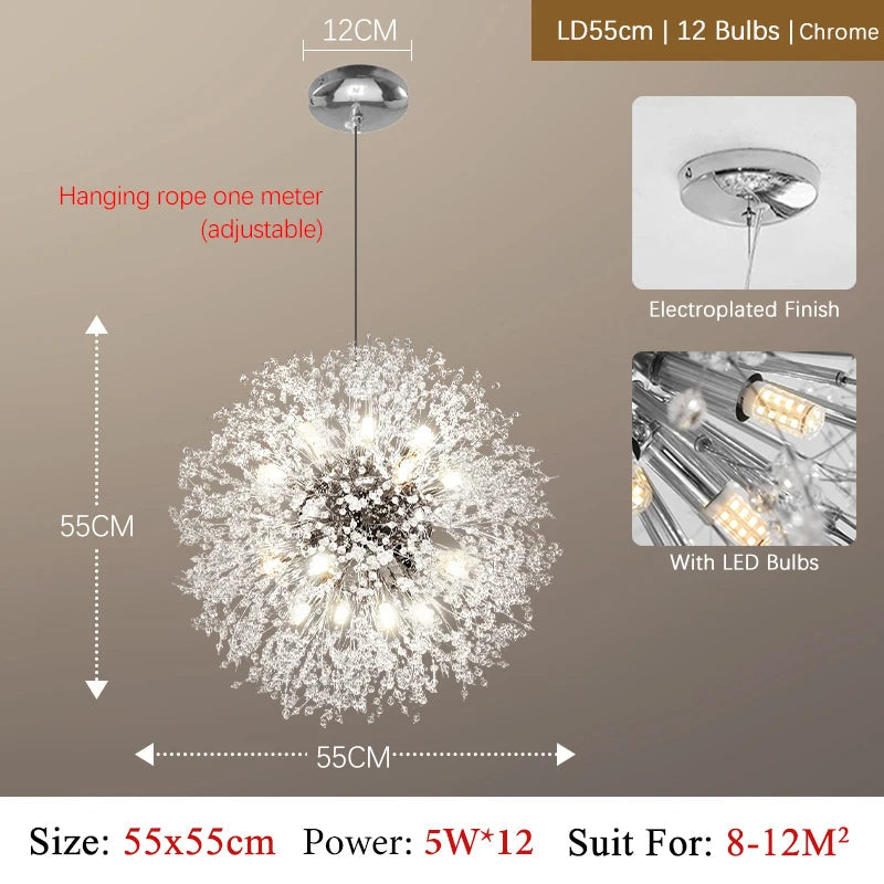 SparklingLight | Funklende Blomster Loftlampe