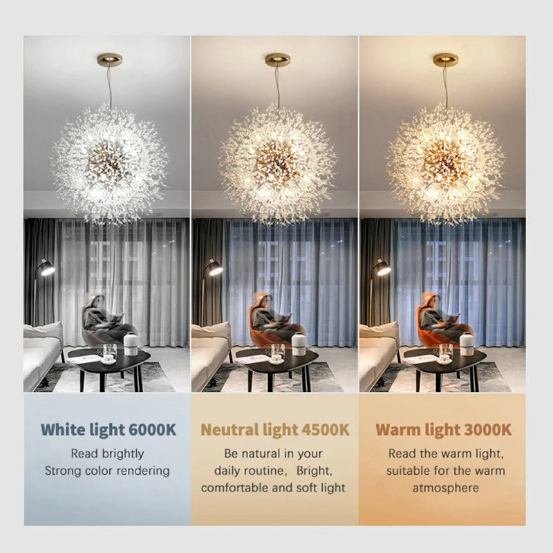 SparklingLight | Funklende Blomster Loftlampe