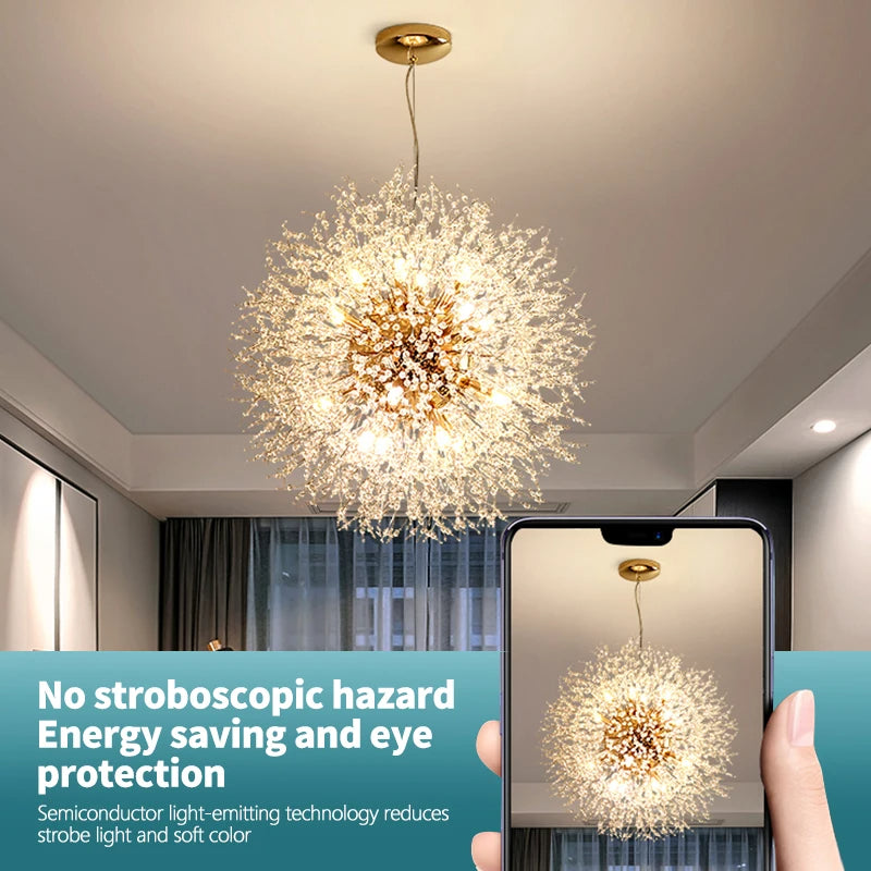SparklingLight | Funklende Blomster Loftlampe