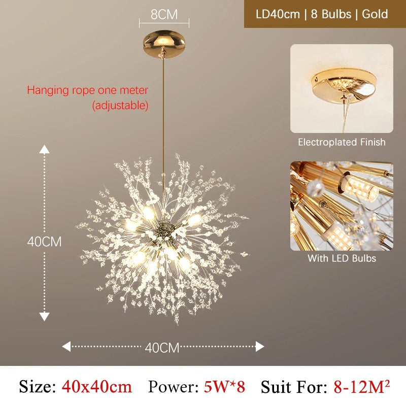 SparklingLight | Funklende Blomster Loftlampe