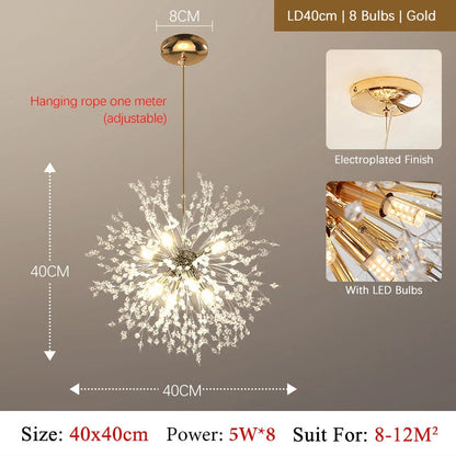 SparklingLight | Funklende Blomster Loftlampe