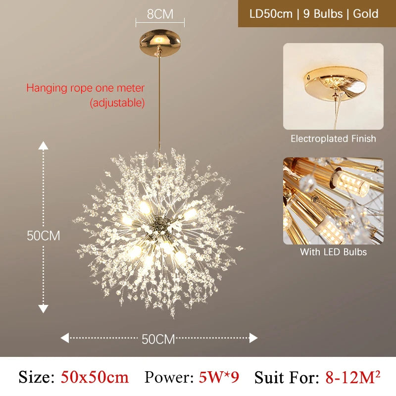 SparklingLight | Funklende Blomster Loftlampe