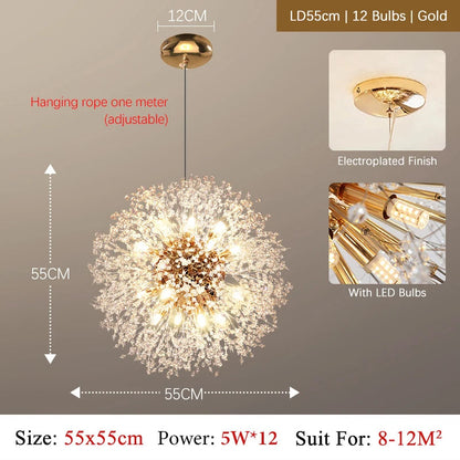 SparklingLight | Funklende Blomster Loftlampe