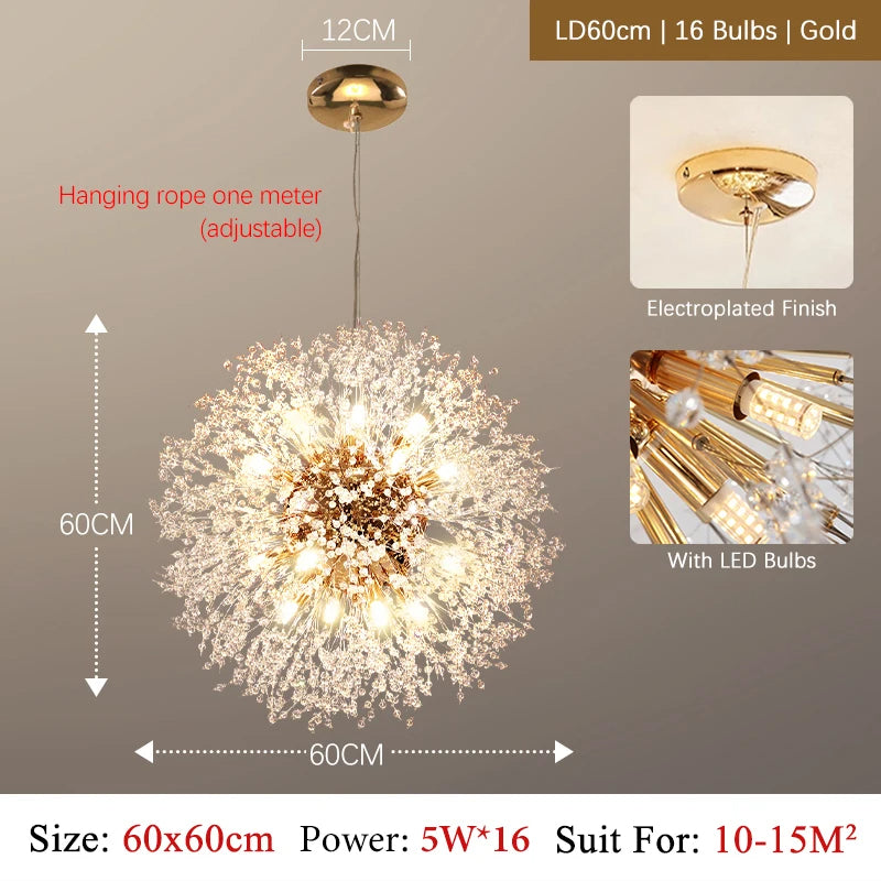 SparklingLight | Funklende Blomster Loftlampe
