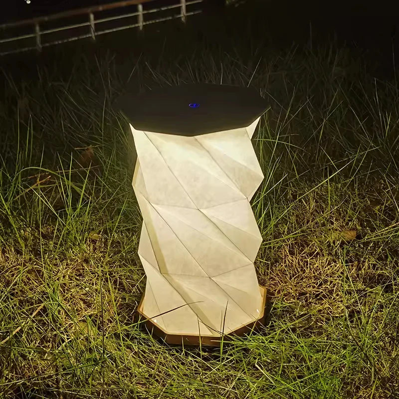 SpiralShine | Geometrisk Bordlampe