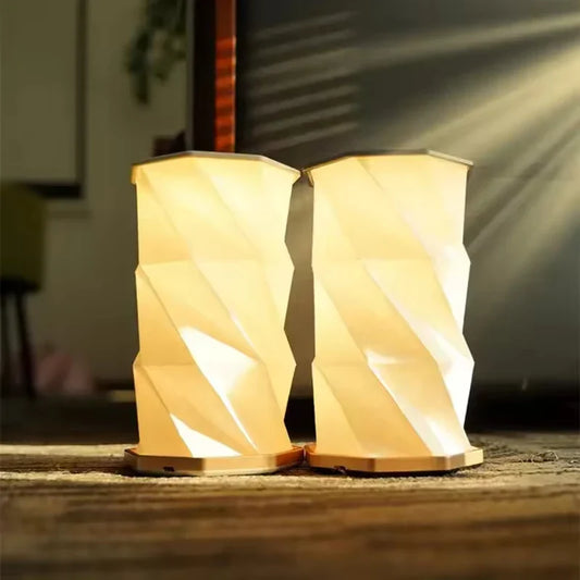 SpiralShine | Geometrisk Bordlampe