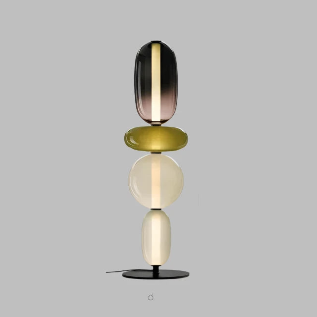 StackGlow | Livlig Glasgulvlampe
