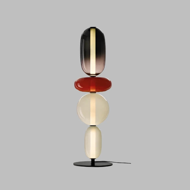 StackGlow | Livlig Glasgulvlampe