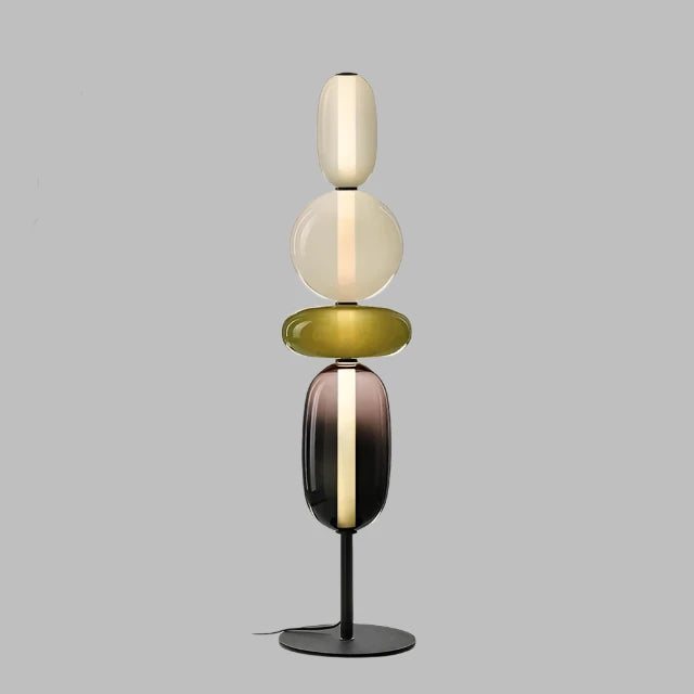 StackGlow | Livlig Glasgulvlampe