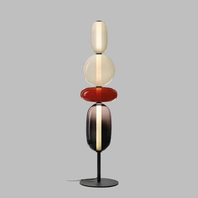 StackGlow | Livlig Glasgulvlampe