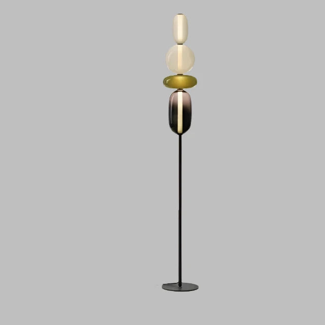 StackGlow | Livlig Glasgulvlampe
