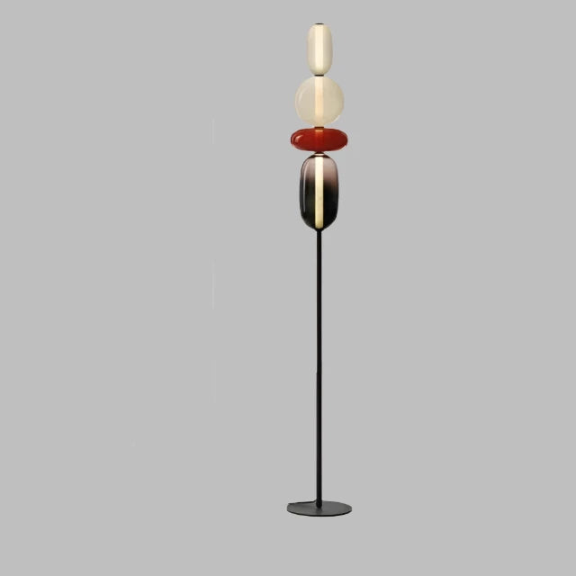 StackGlow | Livlig Glasgulvlampe