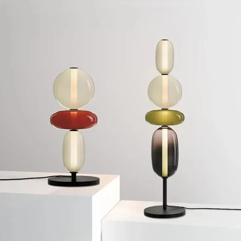 StackGlow | Livlig Glasgulvlampe