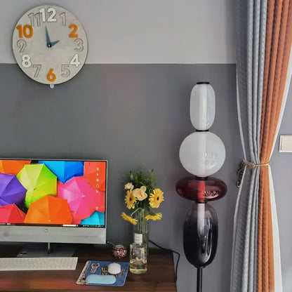 StackGlow | Livlig Glasgulvlampe