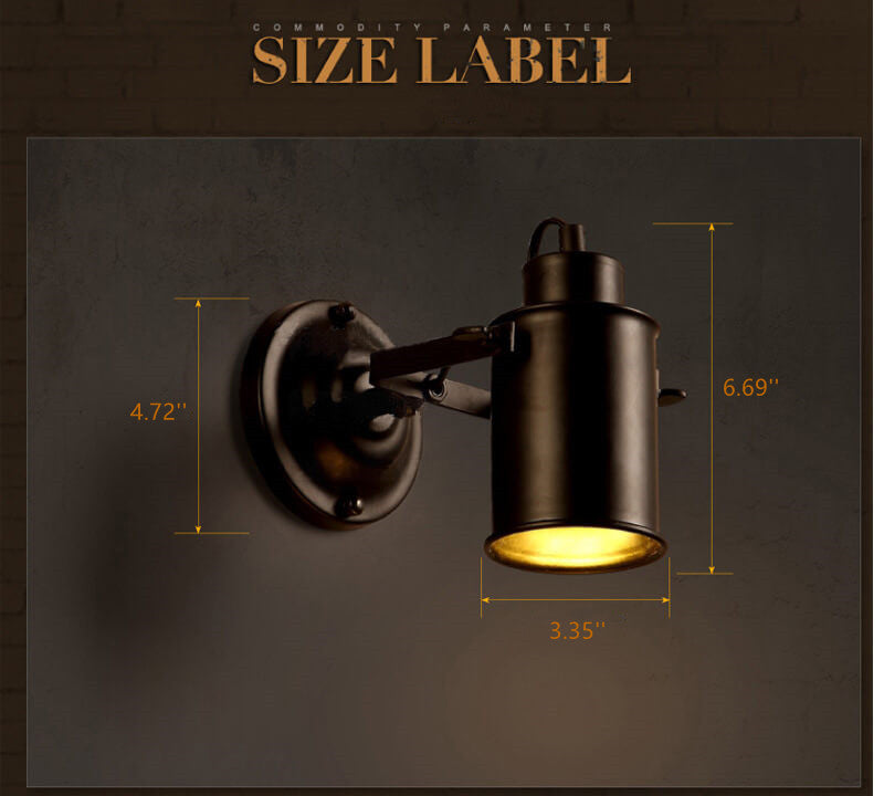 SteelCraft | Industriel Cylindrisk Væglampe