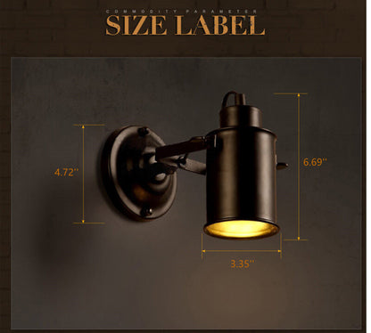 SteelCraft | Industriel Cylindrisk Væglampe