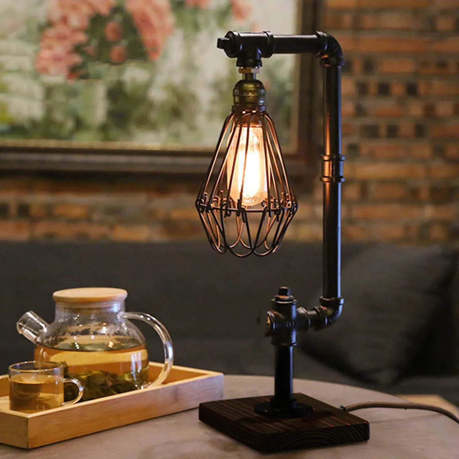 SteelLight | Vintage Bordslampe1