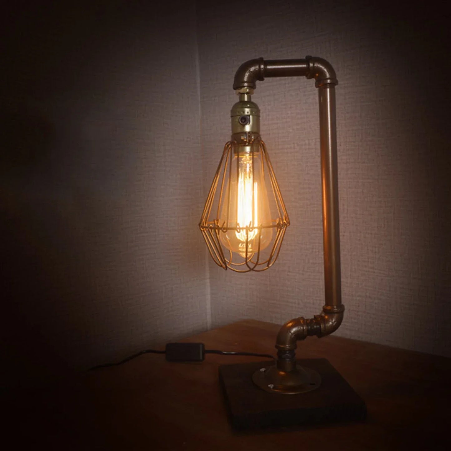 SteelLight | Vintage Bordslampe3