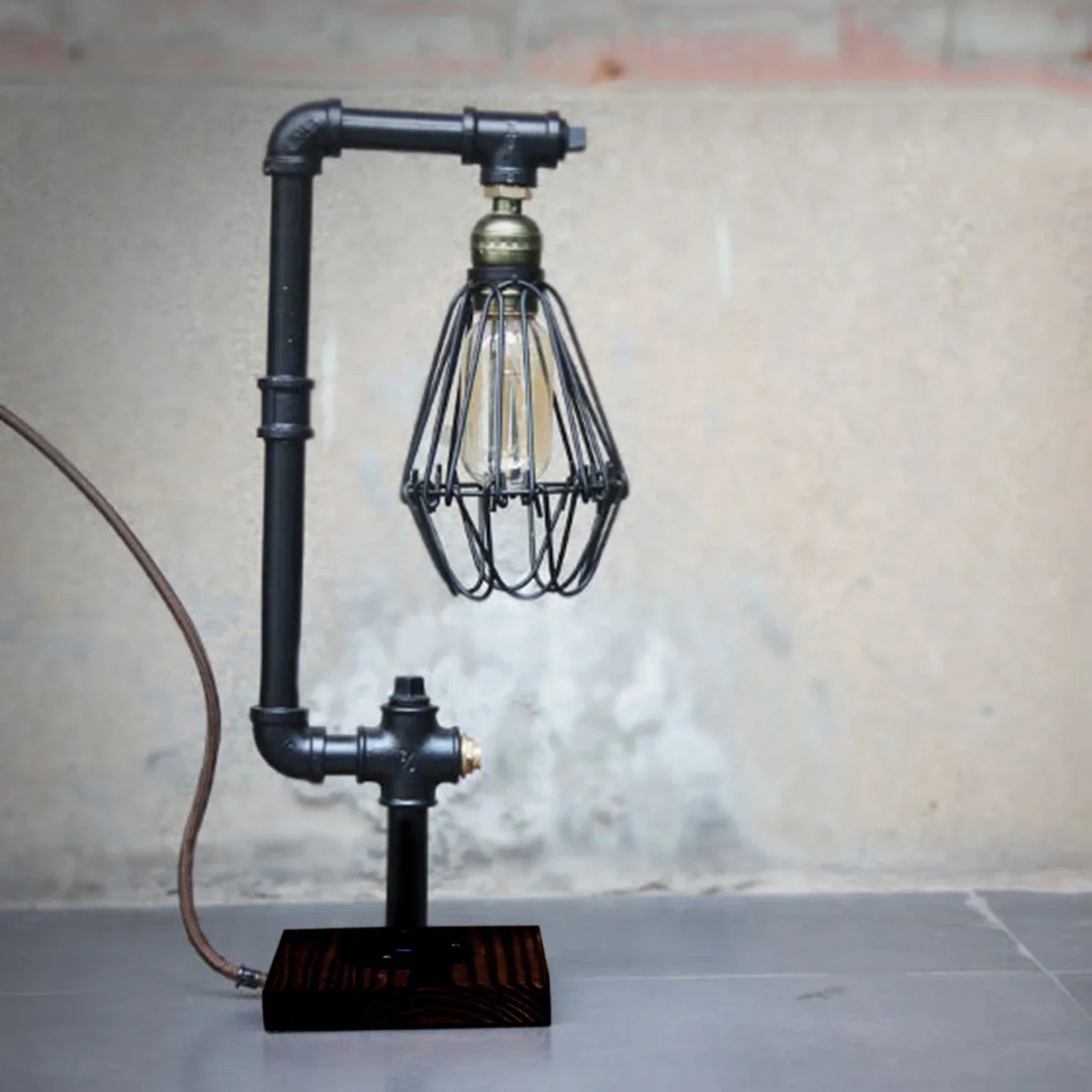 SteelLight | Vintage Bordslampe4