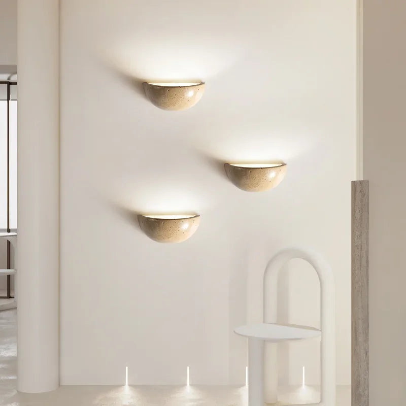 StoneLuxe | Moderne Væglampe med Stenlook