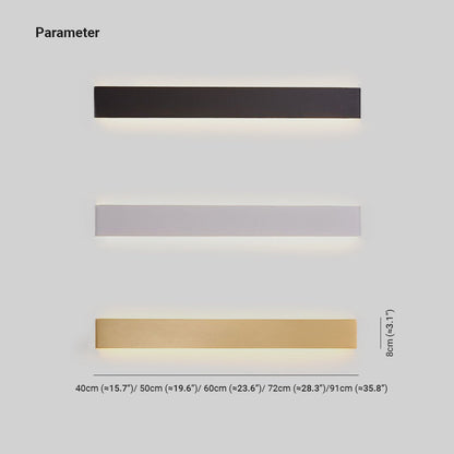 StripGleam | Moderne Rektangulær Væglampe