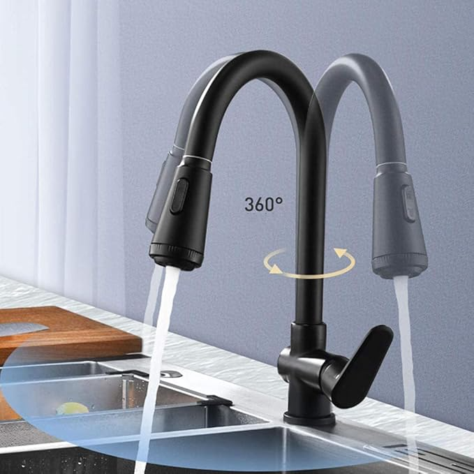 SwiftFlow køkkenarmatur | Moderne vandhane med udtræk og sensor