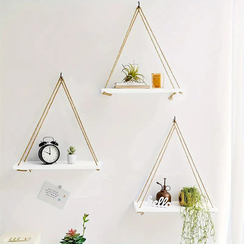 SwingRope™ | Minimalistisk & Luksus Hængende Plantehylde6