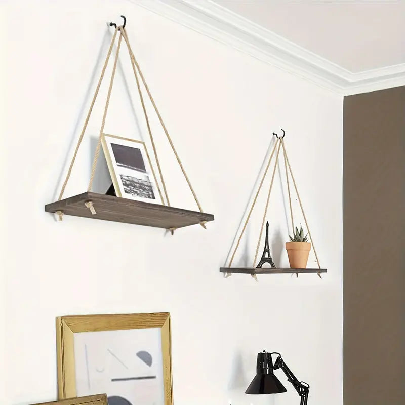 SwingRope™ | Minimalistisk & Luksus Hængende Plantehylde7
