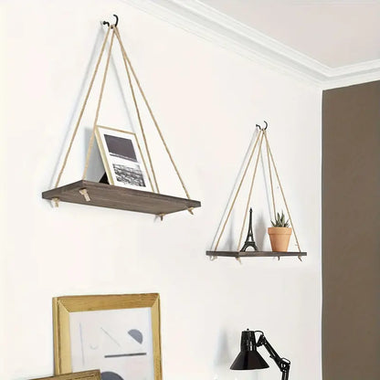 SwingRope™ | Minimalistisk & Luksus Hængende Plantehylde7