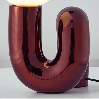 SwirlGlow | Kunstnerisk LED Bordlampe
