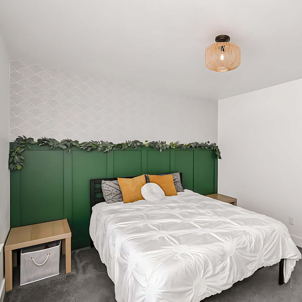 TextileTwinkle | Stilfuld Rattan Loftlampe