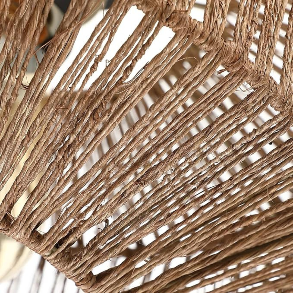 TextileTwinkle | Stilfuld Rattan Loftlampe