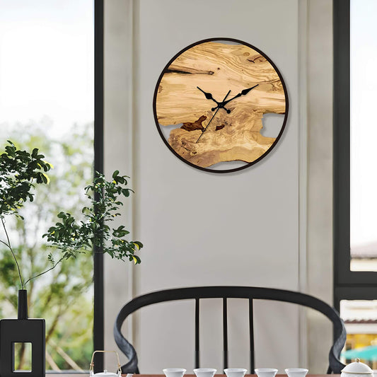 TimberClock | Æstetisk Vægur i Naturligt Træ