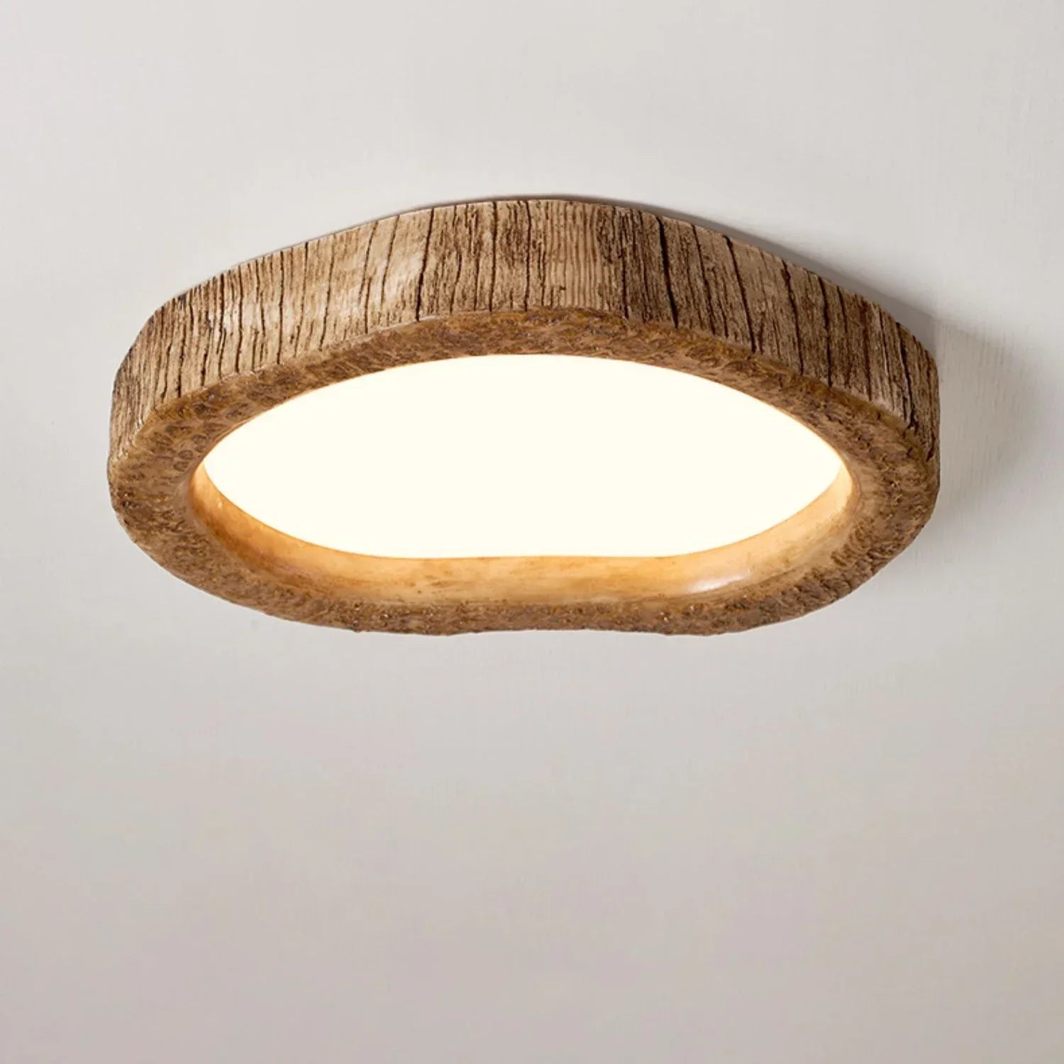 TimberLight | Naturlig Træ Loftlampe