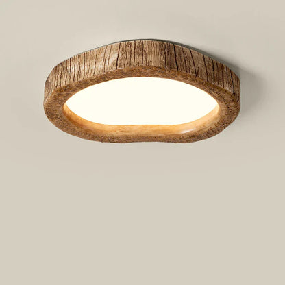 TimberLight | Naturlig Træ Loftlampe