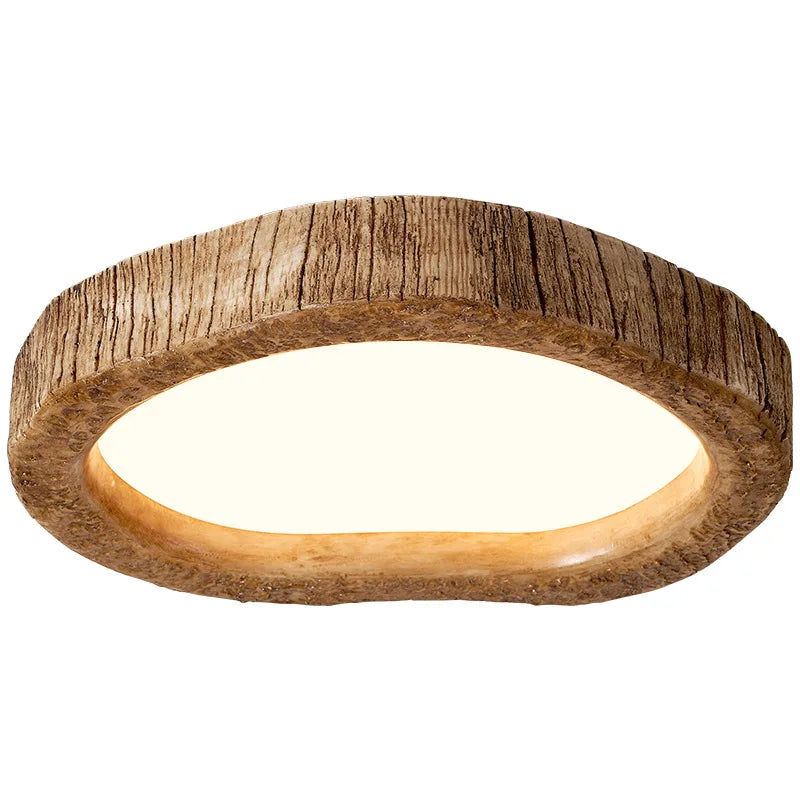 TimberLight | Naturlig Træ Loftlampe