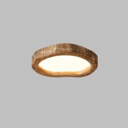 TimberLight | Naturlig Træ Loftlampe