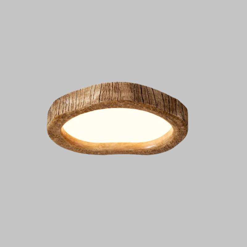 TimberLight | Naturlig Træ Loftlampe
