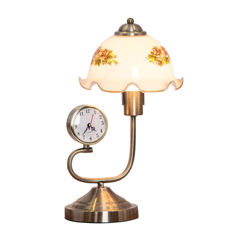 TimeBloom | Vintage Blomster Bordlampe